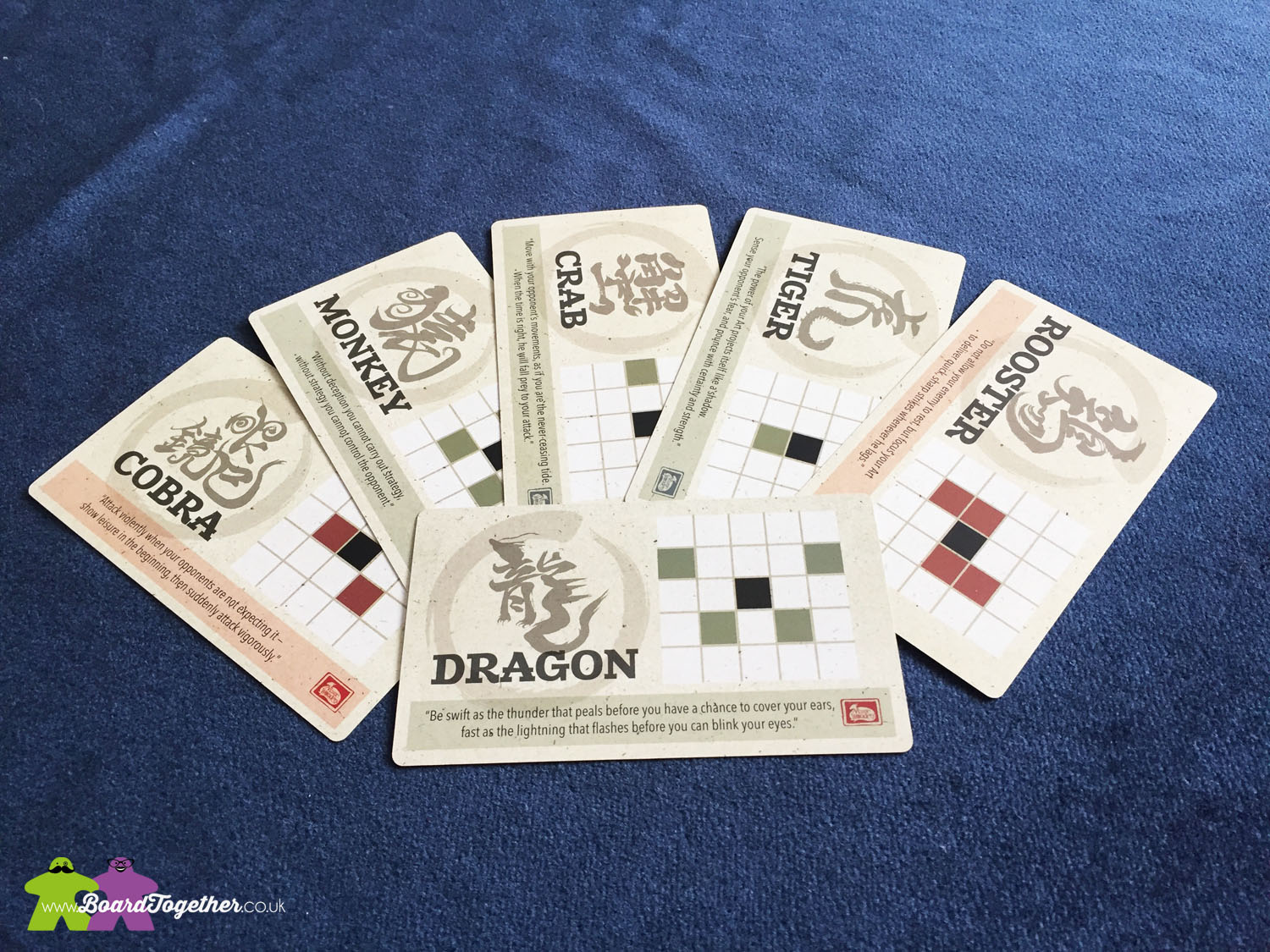 Onitama Boardgame Movement Cards